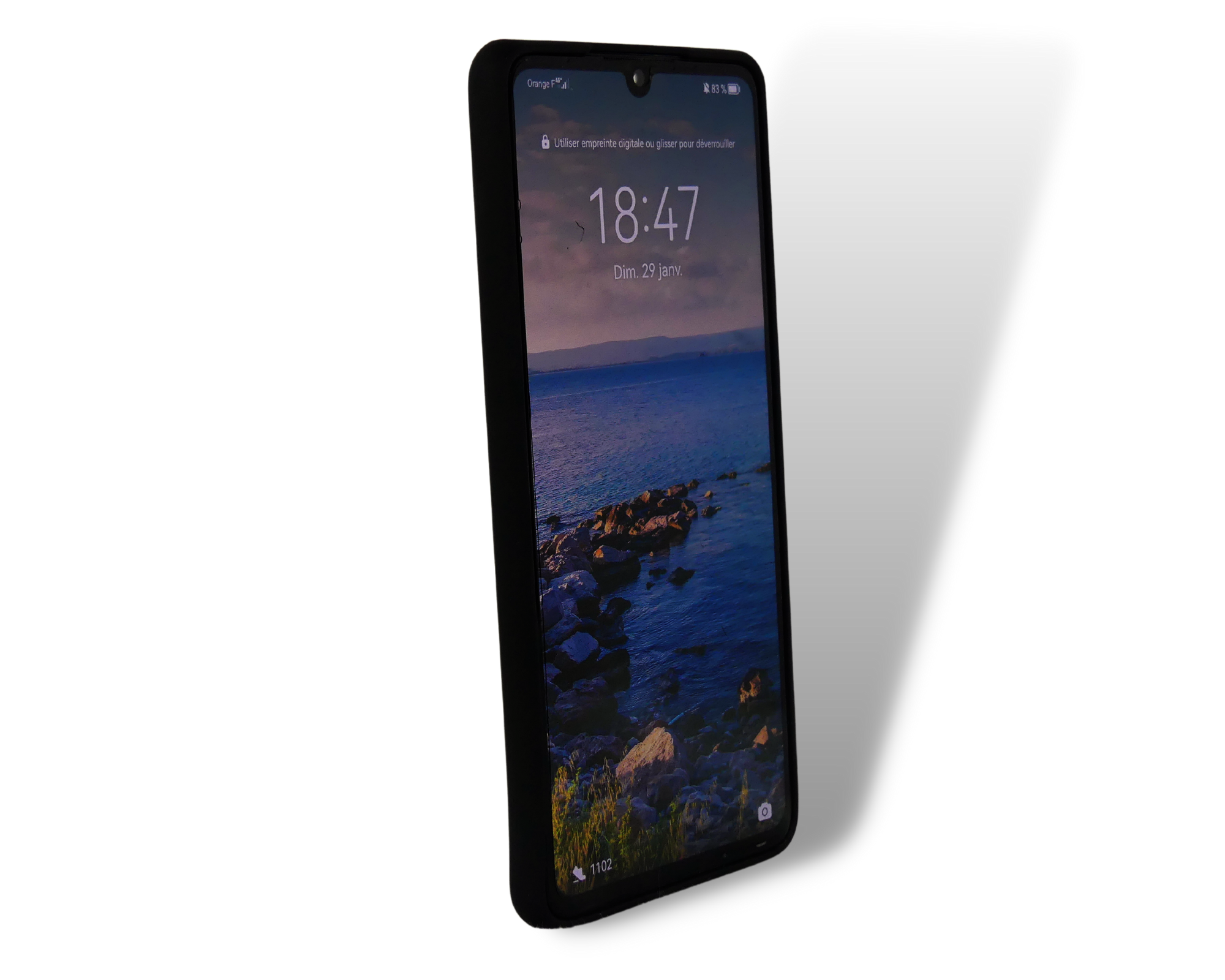 Coque Silicone Flex Mat Noir- Huawei