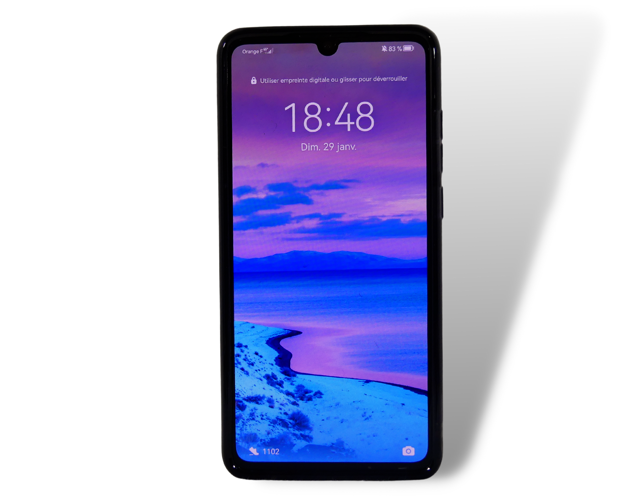 Coque paillette Noir - Huawei